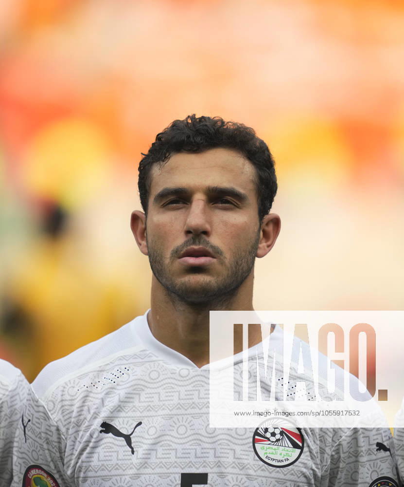 Egypt vs Ivory Coast- Africa Cup of Nations Douala, Cameroon, January, 26, 2022: Hamdy Fathy of Egypt during Egypt vs Ivory Coast- Africa Cup of Nations at Japoma stadium. Kim Price CSM. Douala Cameroon Cameroon