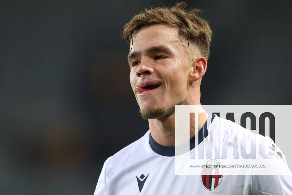 Turin, Italy, 21st December 2024. Thijs Dallinga of Bologna FC reacts following the final whistle of the Serie A match at Stadio Grande Torino, Turin. Picture credit should read: Jonathan Moscrop Sportimage . SPI-3533-0051