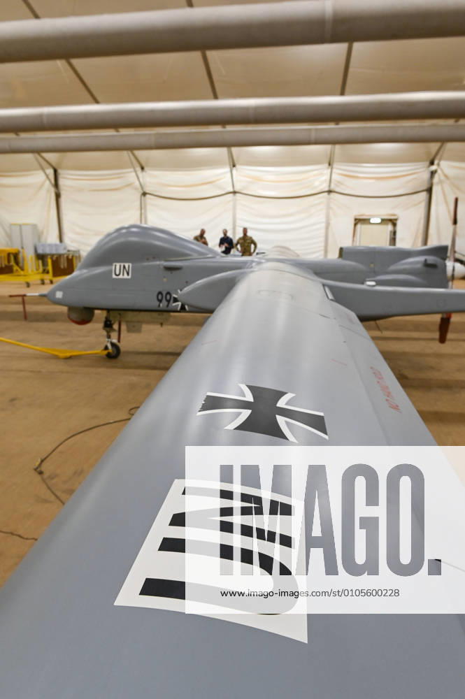 MALI, Gao, Minusma, Multidimensionale Integrierte Stabilisierungsmission der Vereinten Nationen in Mali, CAMP CASTOR, Bundeswehr Aufklärungsdrohne Heron, israelisches Fabrikat Gao Mali