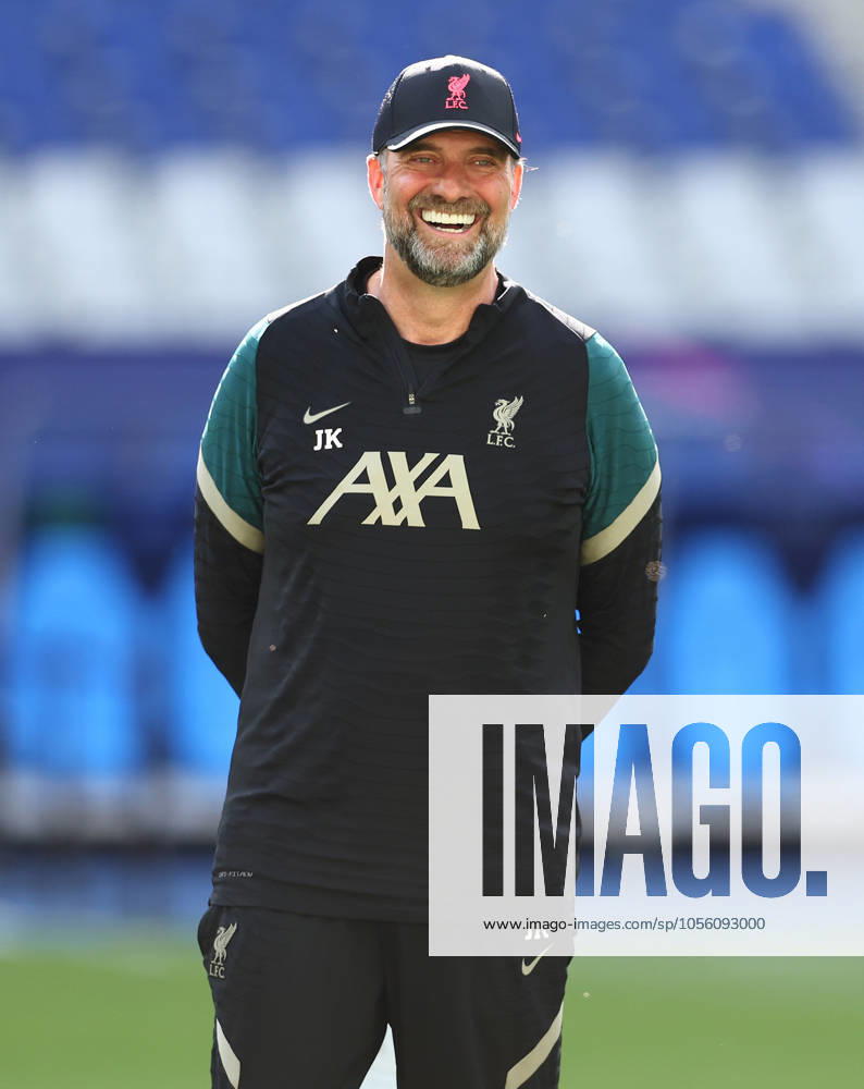 Liverpool - Training - UCL Final - Paris May 27, 2022, Paris, United Kingdom: Paris, France, 27th May 2022. Jurgen Klopp manager of Liverpool during training at the Stade de France, Paris. Paris United Kingdom
