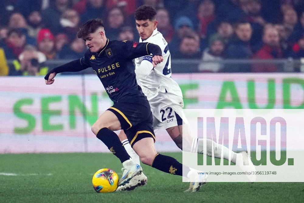 Vitinha of GENOA CFC during the Serie A match between Genoa CFC and SSC Napoli at Stadio Ferraris on December 21, 2024 in Genoa, Italy
