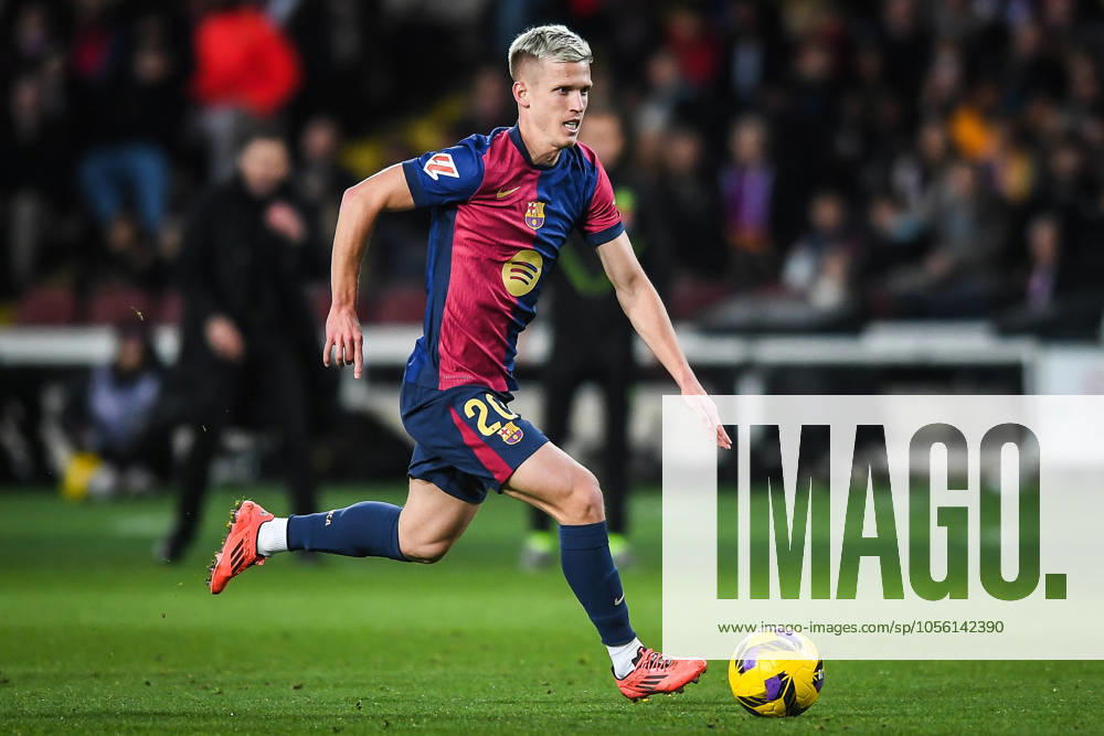 Dani OLMO of Barcelona during the LaLiga match between FC Barcelona, Barca and Atletico de Madrid at Estadi Olimpic Lluis Companys on December 21, 2024 in Barcelona, Spain. Barcelona Spain - ZUMAm308 20241221_zsp_m308_020
