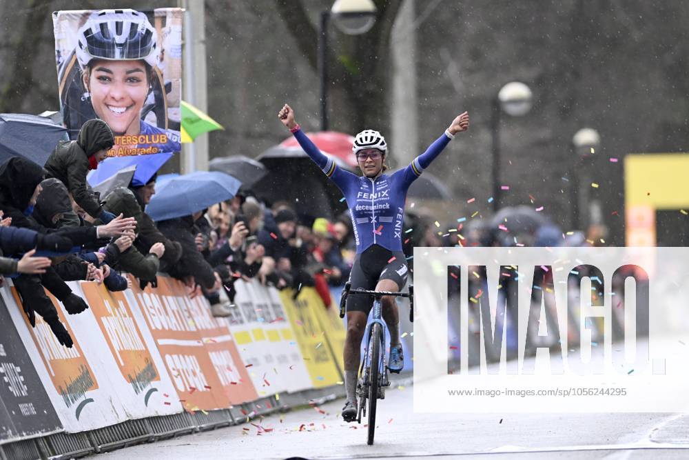 KW52 2024 Superprestige Cyclocross Mol MOL, BELGIUM - DECEMBER 23 : Alvarado Ceylin Del Carmen (NED) of Alpecin-Deceuninck wins during the 5th leg of the women elite 2024 - 2025 Telenet Superprestige cyclocross race of Mol on December 23, 2024 in Mol, Belgium, 23 12 2024 Mol Belgium