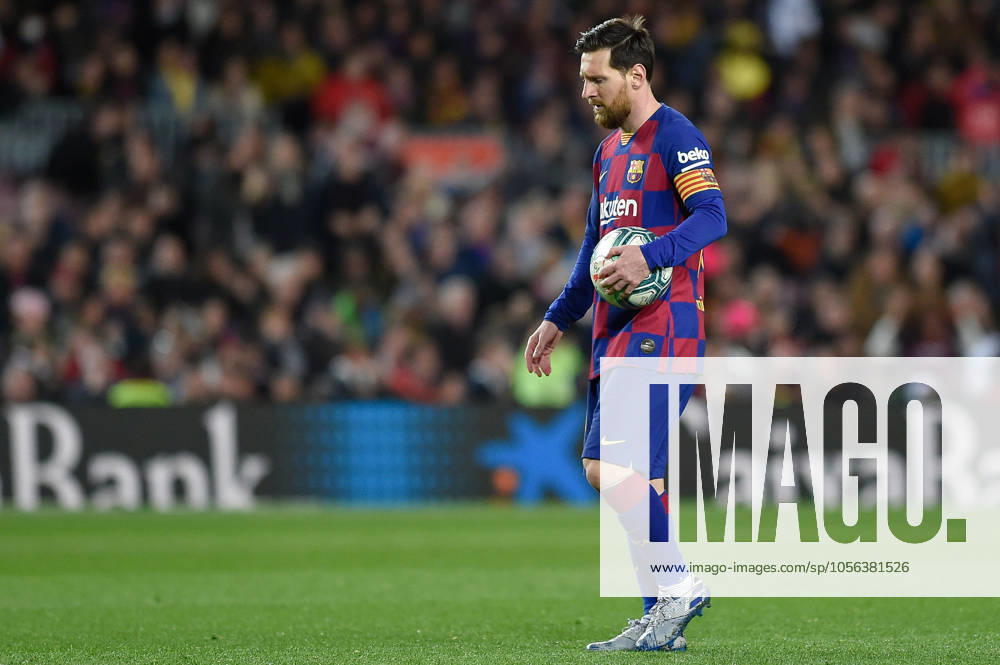 Soccer: La Liga FC Barcelona, Barca vs Real Sociedad Leo Messi of FC Barcelona during the Liga match between FC Barcelona and Real Sociedad at Camp Nou, Saturday, March 7, 2020, in Barcelona, Spain. (ESPA-Images Image of Barcelona Barcelona Spain