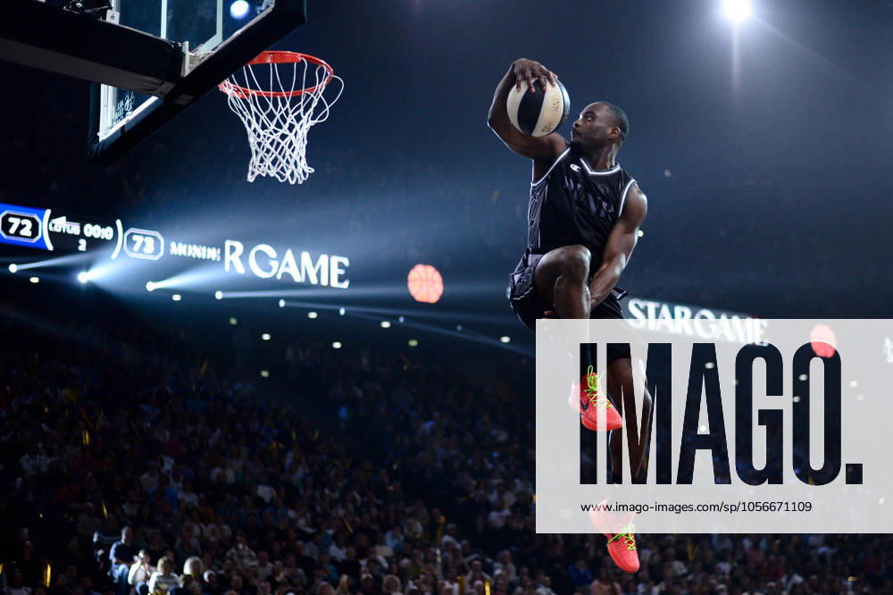 Ike Nwamu ( Dunk Contest ) during the LNB match between All Star France vs All Star Monde at Accor Arena on December 29, 2024 in Paris, France. ( Photo by Dante Badano PsnewZ ) -