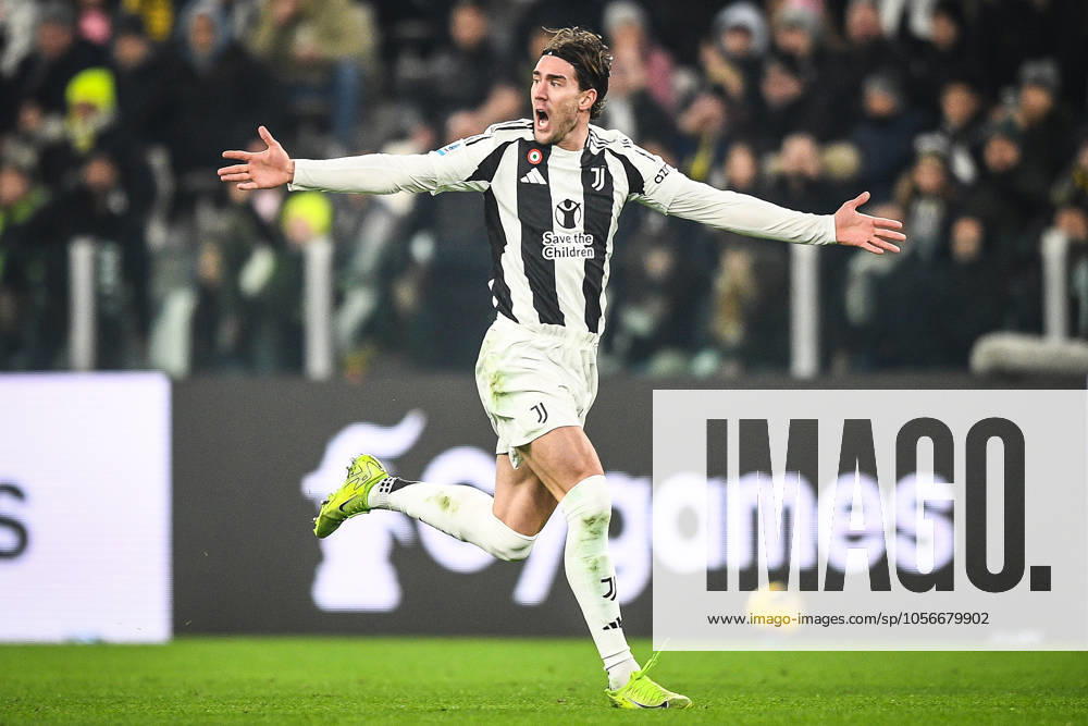 Dusan VLAHOVIC of Juventus during the Serie A match between Juventus FC and ACF Fiorentina at Allianz Stadium on December 29, 2024 in Turin, Italy. Turin Italy - ZUMAm308 20241229_zsp_m308_009