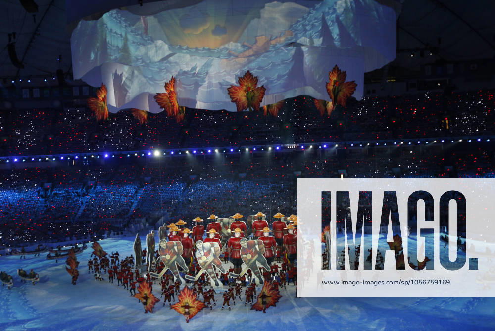 OLYMPICS -- OPENING CEREMONY Symbols of Canada are part of the Made in Canada segment during the Closing Ceremony of the 2010 Winter Olympics on Sunday, February 28, 2010, in Vancouver, British Columbia. (George Bridges MCT) VANCOUVER BC CAN