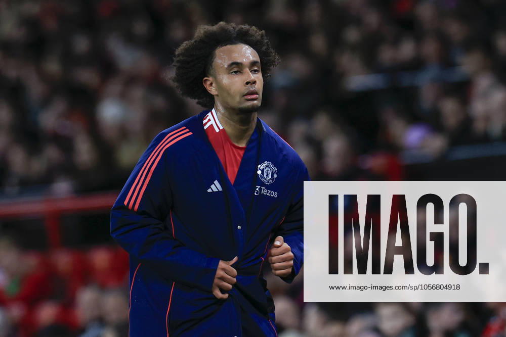 Manchester United, ManU v Newcastle United Premier League 30 12 2024. Joshua Zirkzee (11) of Manchester United gets his coat and leaves the match after being substituted in the first half during the Premier League match between Manchester United and Newcastle United at Old Trafford, Manchester, England on 30 December 2024. Manchester Old Trafford Greater Manchester England Editorial use only DataCo restrictions apply See www.football-dataco.com ,