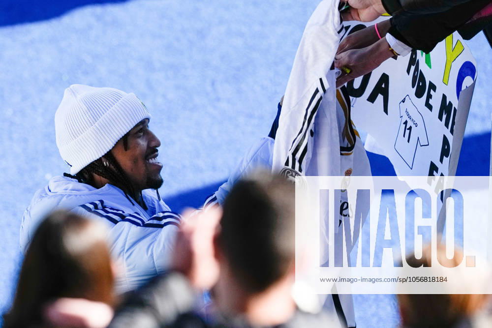 Eder Militao during the last 2024 open doors training sassion of Real Madrid at Alfredo Di Stefano stadium on December 31, 2024, in Madrid, Spain. Madrid SPAIN - ZUMAa181 20241231_zaa_a181_047