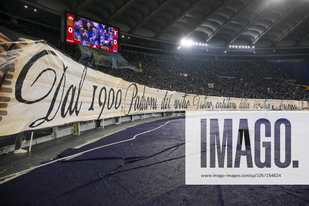 Lazio supporter during the Serie A Enilive soccer match between AS Roma and SS Lazio at the Rome s Olympic stadium, Italy - Sunday, January 05, 2025. - Soccer.