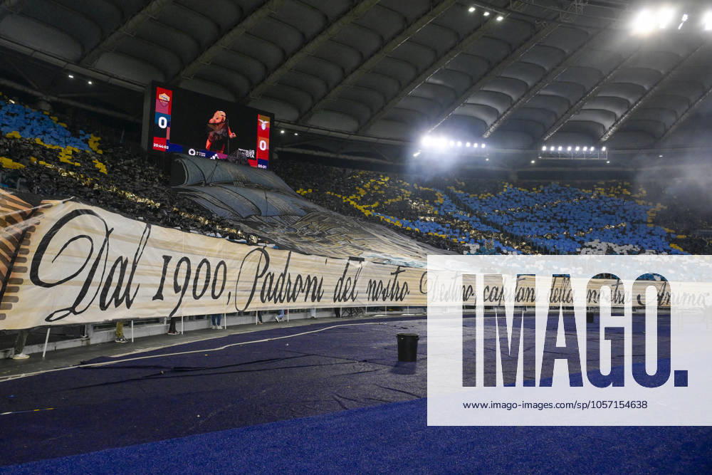Lazio supporter during the Serie A Enilive soccer match between AS Roma and SS Lazio at the Rome s Olympic stadium, Italy - Sunday, January 05, 2025. - Soccer.