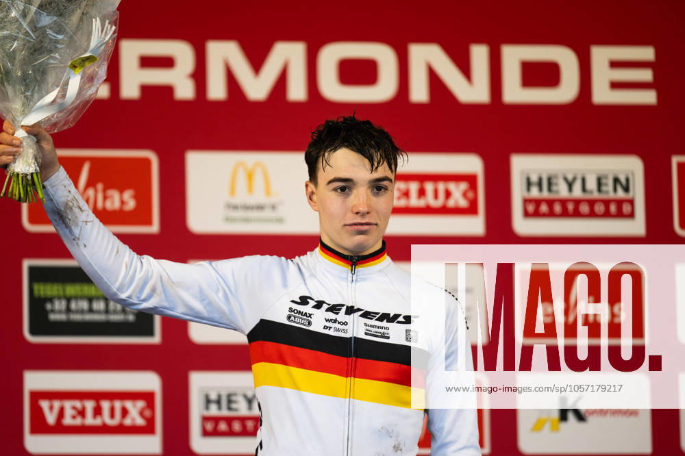 KW01 Cyclo-cross, Weltcup Dendermonde, 06.01.2025 Junioren-Sieger Benedikt Benz (GER) Dendermonde Deutschland