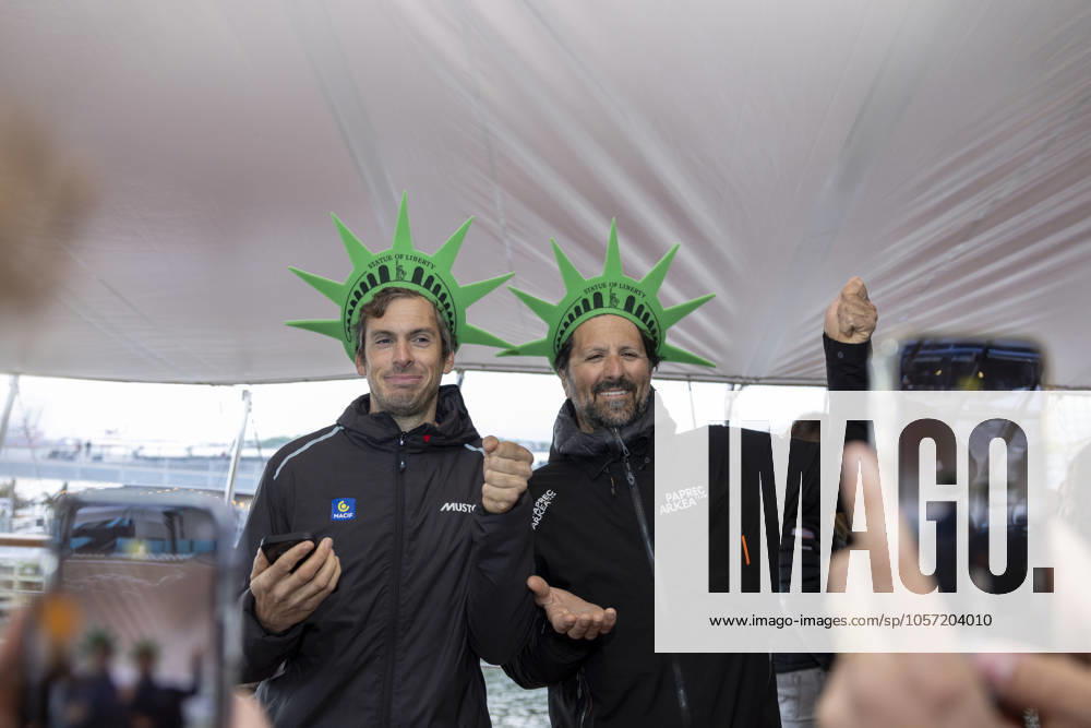 Charlie Dalin et Yoann Richomme - Remise des prix de The Transat CIC 2024 entre Lorient et New York (USA) - New York le 12 05 2024 LORIENTFrance