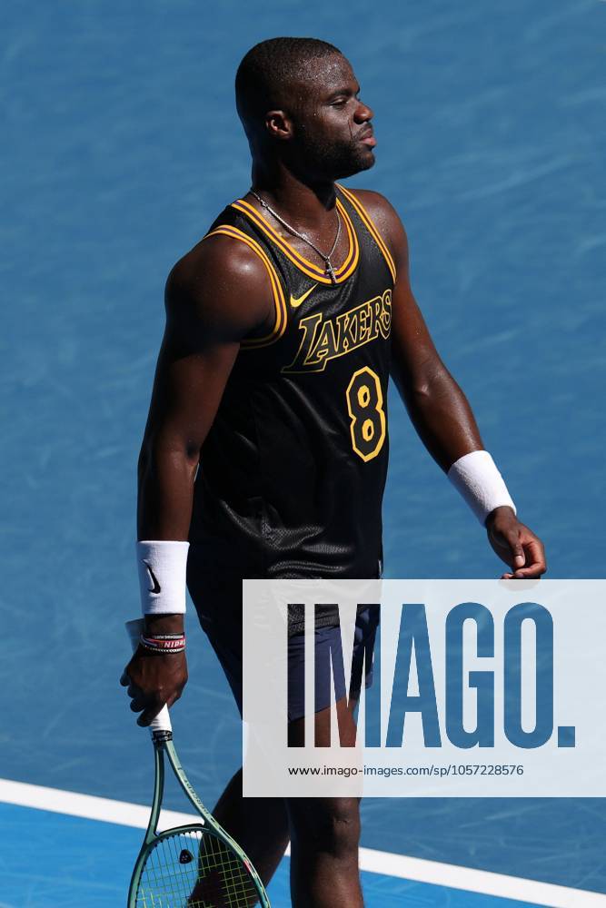 Frances Tiafoe of USA during a practice session Australian Open, Tuesday Previews, Tennis, Melbourne Park, Melbourne, Australia - 07 Jan 2025