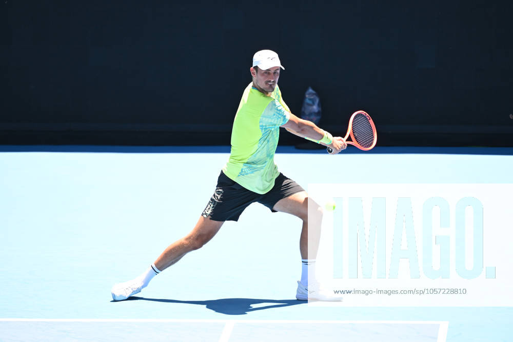 TENNIS AUSTRALIAN OPEN QUALIFYING, Bernard Tomic of Australia in action during their mens qualifying singles match between Bernard Tomic of Australia and Jozef Kovalik of Slovakia for the Australian Open tennis tournament at Melbourne Park in Melbourne, Tuesday, January 7, 2025. ( NO ARCHIVING, , NO USE IN BOOKS WITHOUT CONSENT MELBOURNE VICTORIA AUSTRALIA