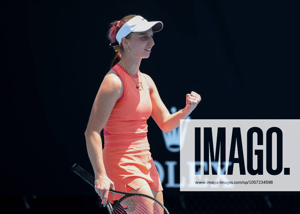 Tamara Korpatsch (GER) macht die Faust und jubelt, Jubel, Freude, Emotion, Australian Open 2025 Melbourne Park, Melbourne, Victoria, Australia.
