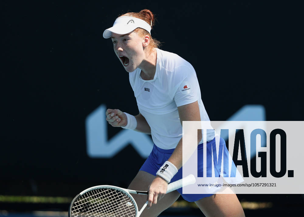 Ella Seidel makes a fist and cheers, cheers, joy, emotion, Australian Open 2025 Melbourne Park, Melbourne, Victoria, Australia