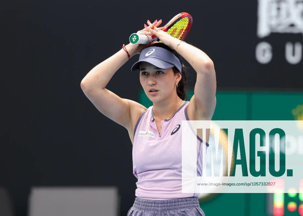 Eva Lys reacts upset, anger, disappointed, disappointment, emotion, Australian Open 2025 Melbourne Park, Melbourne, Victoria, Australia