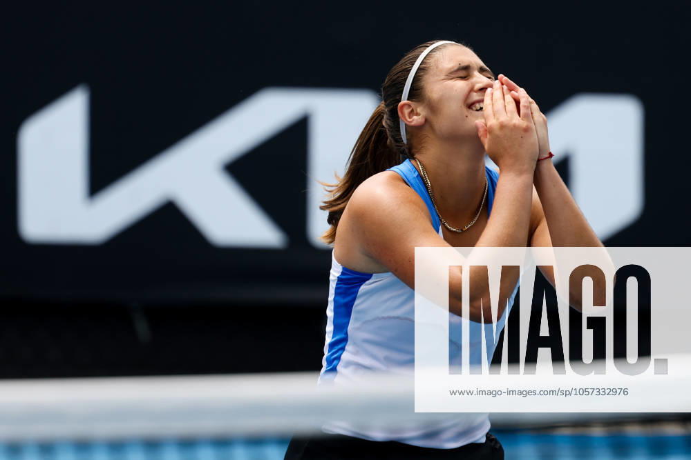 Julia Riera of Argentina beats Maddison Inglis of Australia in qualifying for the 2025 Australian Open at Melbourne Park on January 9, 2025 in Melbourne, Australia. Melbourne Australia - ZUMAp121 20250109_zsp_p121_040