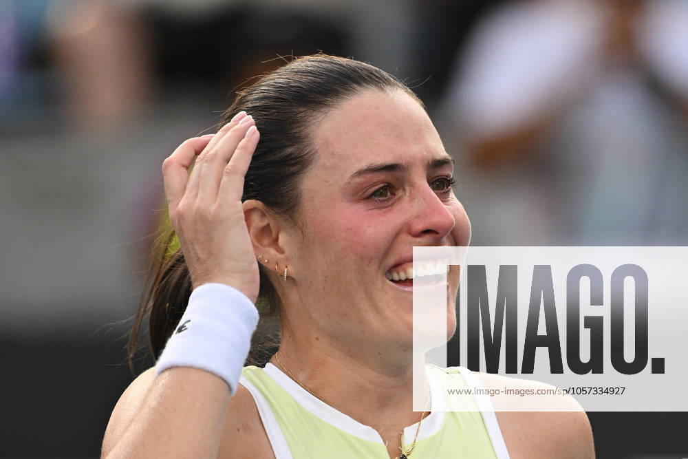 TENNIS AUSTRALIAN OPEN QUALIFYING, Kimberly Birrell of Australia reacts after defeating Oksana Selekhmeteva of Russia in their women s qualifying Final Round singles match for the Australian Open tennis tournament at Melbourne Park in Melbourne, Thursday, January 9, 2025. ( NO ARCHIVING, , NO USE IN BOOKS WITHOUT CONSENT MELBOURNE VICTORIA AUSTRALIA
