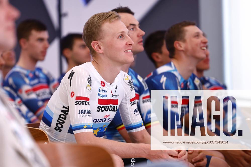 2025 Soudal Quick-Step Team Presentation CALP, SPAIN - JANUARY 09 : Merlier Tim (BEL) of Soudal - Quick Step pictured during the 2025 team presentation of the Soudal Quick-Step pro cycling team on January 9, 2025 in Calp, SPAIN, 09 01 2025 Calp SPAIN