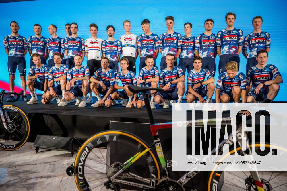 Soudal Quick-Step riders pictured during the media day of the Soudal Quick-Step cycling team in Calpe, Spain, Thursday 09 January 2025. JASPERxJACOBS x110009450x