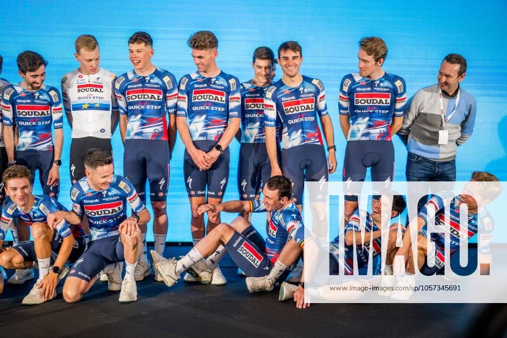 Soudal Quick-Step riders pictured during the media day of the Soudal Quick-Step cycling team in Calpe, Spain, Thursday 09 January 2025. JASPERxJACOBS x110009460x