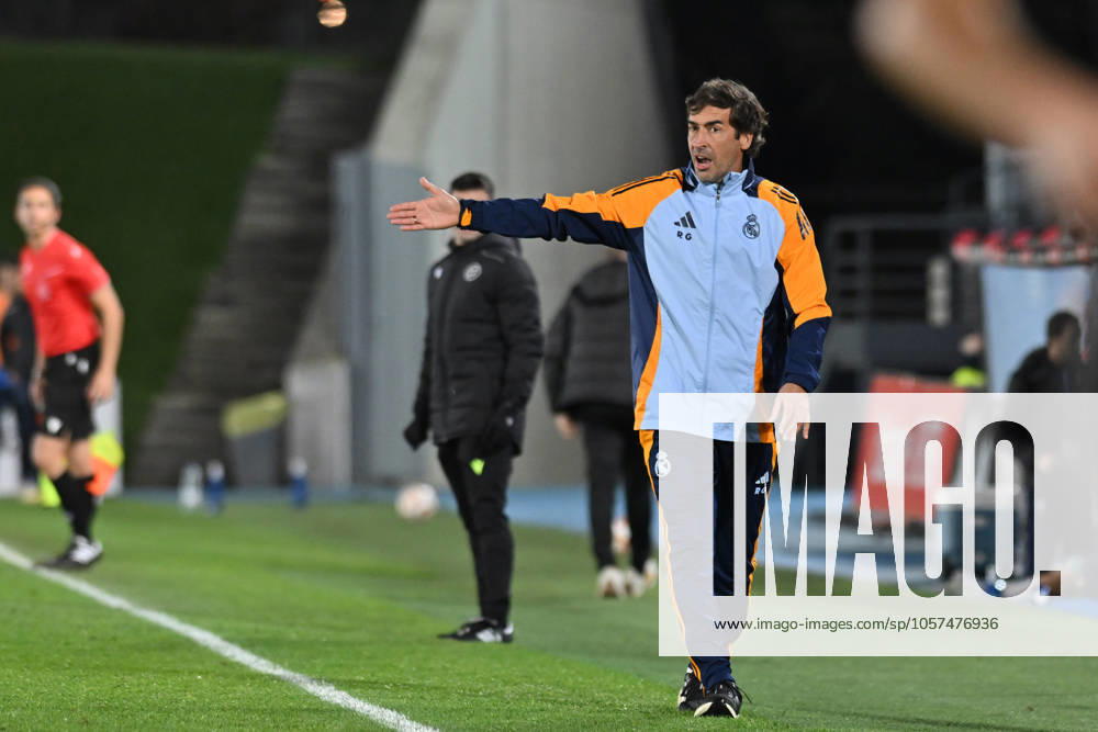 COACH: RAUL GONZALEZ BLANCO, during the Primera Federacion Espao±ola match between Real Madrid-Castilla vs CD Alcoyano at Alfredo Di Stefano stadium in Madrid, Spain, on January 11. Valdebebas Spain - ZUMAc312 20250111_zsp_c312_003
