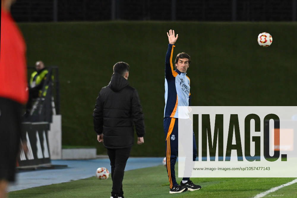 COACH: RAUL GONZALEZ BLANCO during the Primera Federacion Espao±ola match between Real Madrid-Castilla vs CD Alcoyano at Alfredo Di Stefano stadium in Madrid, Spain, on January 11. Valdebebas Spain - ZUMAc312 20250111_zsp_c312_023