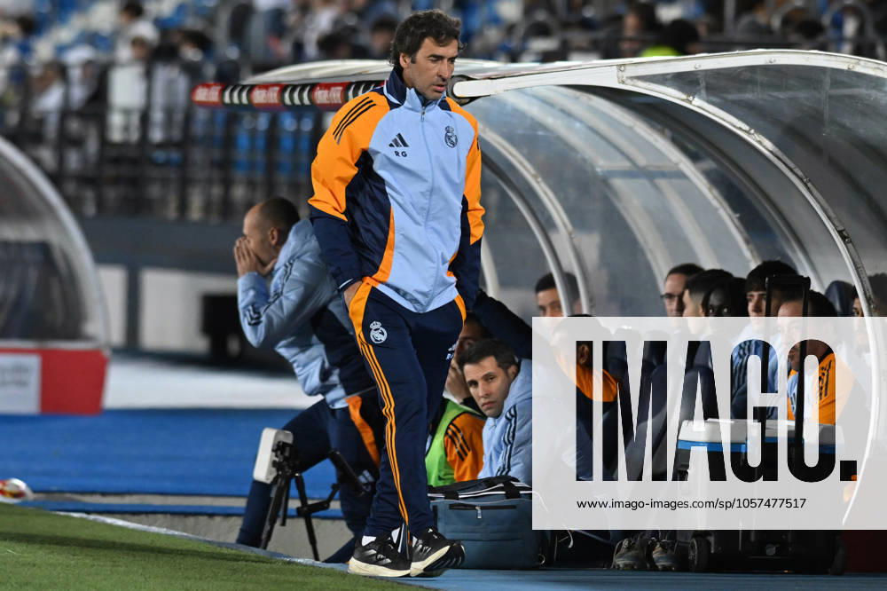 COACH: RAUL GONZALEZ BLANCO, during the Primera Federacion EspaoÂ±ola match between Real Madrid-Castilla vs CD Alcoyano at Alfredo Di Stefano stadium in Madrid, Spain, on January 11. Valdebebas Spain - ZUMAc312 20250111_zsp_c312_053
