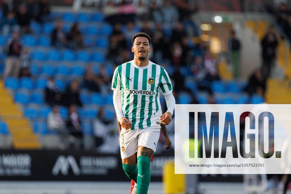 Clayton seen in action celebrating after scoring goal during Taca De Portugal game between teams of Casa Pia AC and Rio Ave FC at Estadio Municipal Rio Maior (Maciej Rogowski) Rio Maior Estadio Municipal Rio Maior Portugal