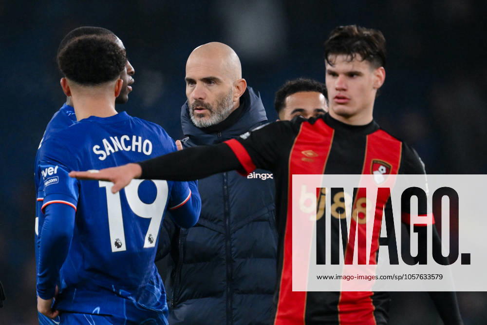 Football - 2024 2025 Premier League - Chelsea vs AFC Bournemouth - Stamford Bridge - Tuesday 14th January 2025. Chelsea head coach Enzo Maresca after their 2-2 draw. COLORSPORT Ashley Western