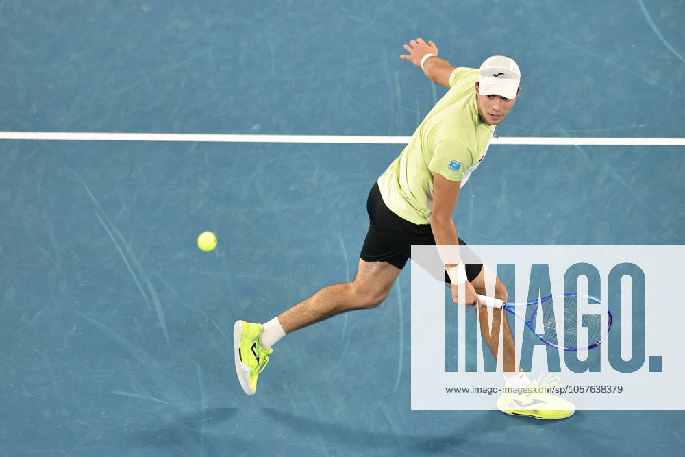 Jaime Faria, POR, during second round of 2025 Australian Open in Melbourne