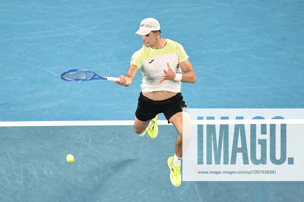 Jaime Faria, POR, during second round of 2025 Australian Open in Melbourne