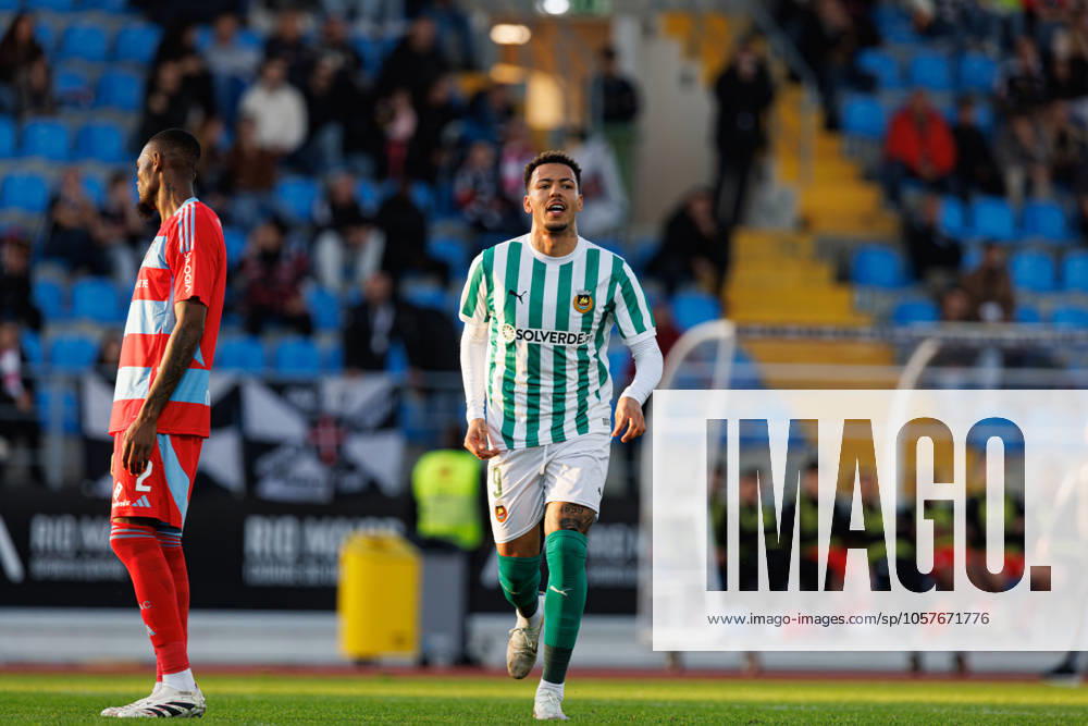 Clayton seen in action celebrating after scoring goal during Taca De Portugal game between teams of Casa Pia AC and Rio Ave FC at Estadio Municipal Rio Maior (Maciej Rogowski) Rio Maior Estadio Municipal Rio Maior Portugal
