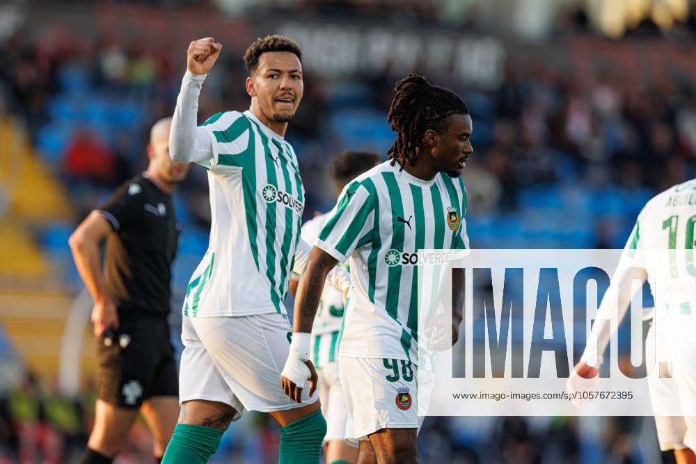 Clayton seen in action celebrating after scoring goal during Taca De Portugal game between teams of Casa Pia AC and Rio Ave FC at Estadio Municipal Rio Maior (Maciej Rogowski) Rio Maior Estadio Municipal Rio Maior Portugal