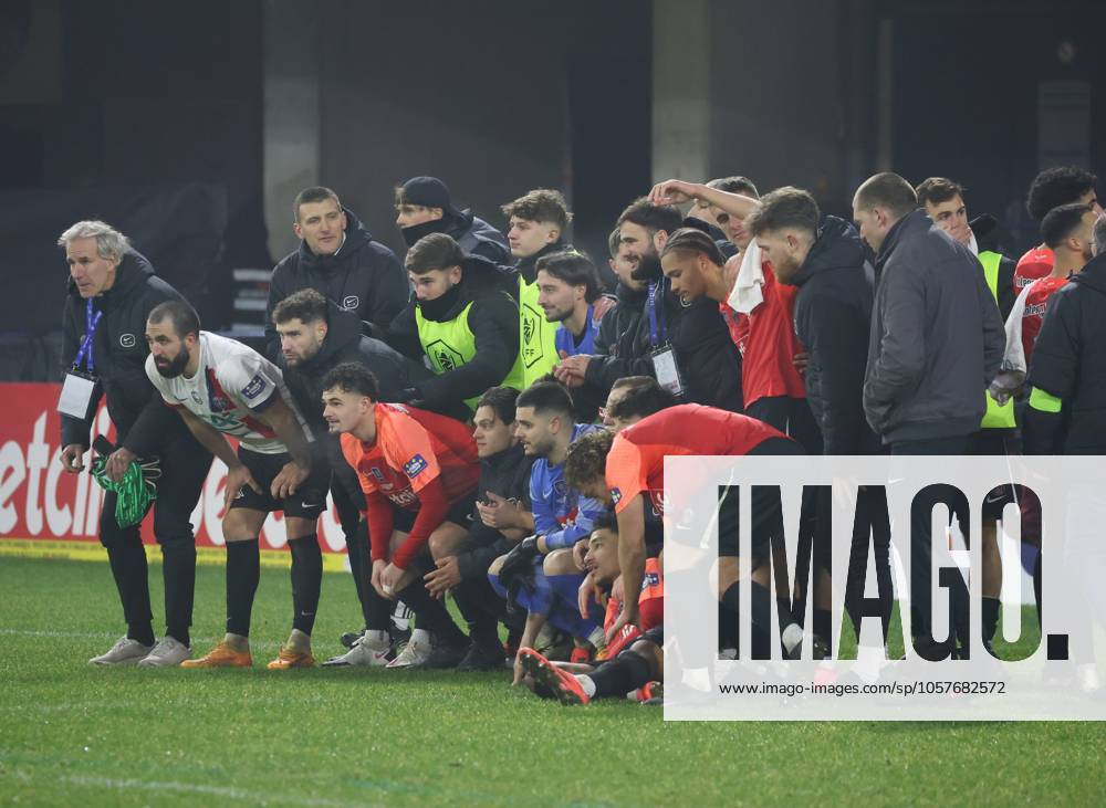 Coupe de France : Espaly vs PSG Thierry LARRET MAXPPP. Football. 16eme finale Coupe de France. Football Club Espaly vs Paris Saint Germain. Stade Marcel Michelin, Clermont-Ferrand le 15 Janvier 2025. CLERMONT-FERRAND (63) STADE STADE MARCEL MICHELIN PUY DE DOME AUVERGNE RHONE-ALP FRANCE