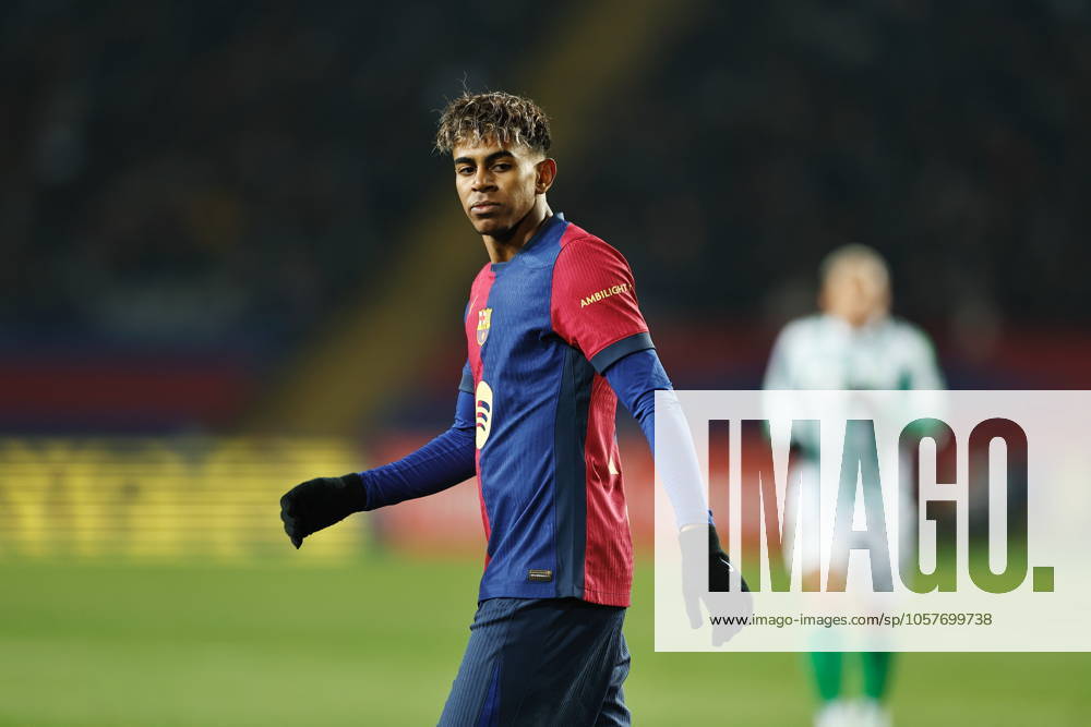 Lamine Yamal (Barcelona), JANUARY 15, 2025 - Football Soccer : Spanish Copa del Rey Mapfre round 0f 16 match between FC Barcelona, Barca 5-1 Real Betis Balompie at the Estadi Olimpic Lluis Companys in Barcelona, Spain. Noxthirdxpartyxsales (278682217)