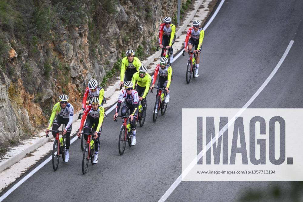 Intermarche Wanty Cycling Team Winter Training Camp {year} L ALFAS DEL PI, SPAIN - JANUARY 16 : Riders of Intermarche - Wanty pictured during a training session at the Intermarche Wanty UCI World Team winter stage camp as part of the preparation for the new 2025 season on January 16, 2025 in L Alfas del Pi, Spain, 16 01 2025 L Alfas del Pi Spain