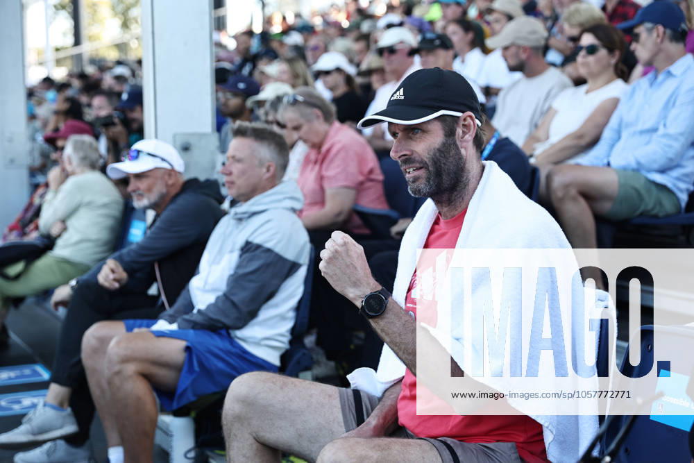 Vladimir Lys, GER, coach of Eva Lys, during second round of 2025 Australian Open in Melbourne