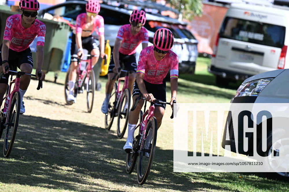Allenamento 6 Tour Down Under 2025; 2025, Ef Education - Easypost; Chaves Rubio, Johan Estaban; Adelaide;