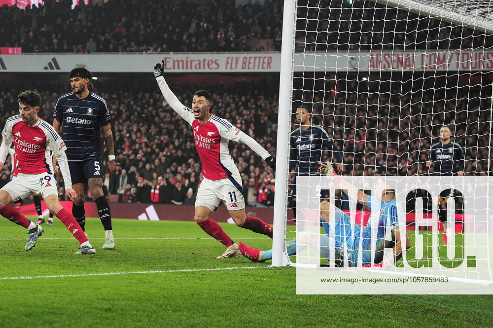 Football - 2024 2025 Premier League - Arsenal vs Aston Villa - Emirates Stadium - Saturday 18th January 2025 of Arsenal COLORSPORT Andrew Cowie
