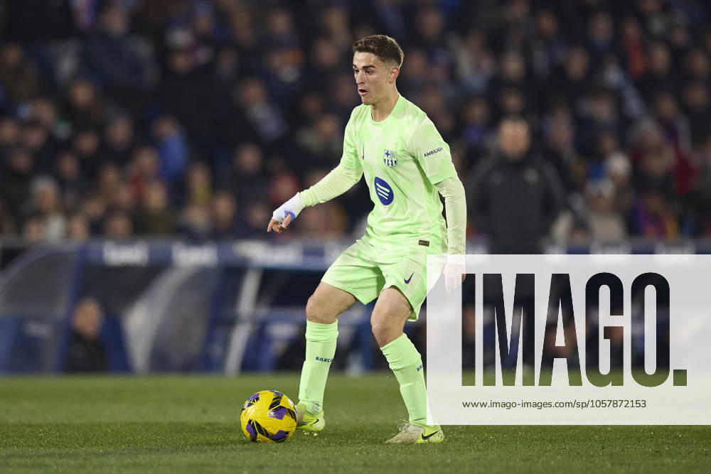 Getafe CF v FC Barcelona, Barca - LaLiga EA Sports Pablo Martin Paez Gavira Gavi of FC Barcelona in action during the LaLiga EA Sports match between Getafe CF and FC Barcelona at Coliseum Alfonso Perez on January 18, 2025, in Getafe, Spain. Getafe Coliseum Alfonso Perez Madrid Spain RL_GETvFCB_000057
