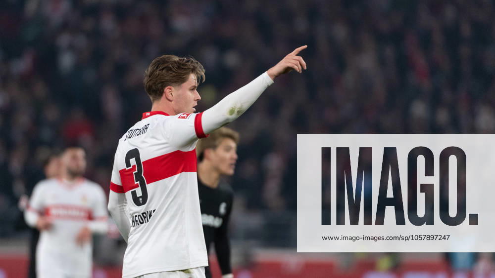 Ramon Hendriks VfB Stuttgart, 03 GER, VfB Stuttgart vs SC Freiburg, Football, Men, 1 Bundesliga, Matchday 18, Season 2024 2025, 18 01 2025, DFL DFB REGULATIONS PROHIBIT ANY USE OF PHOTOGRAPHS AS IMAGE SEQUENCES AND OR QUASI VIDEO, GER, VfB Stuttgart vs SC Freiburg, Football, Men, 1 Bundesliga, Matchday 18, Season 2024 2025, 18 01 2025 Stuttgart