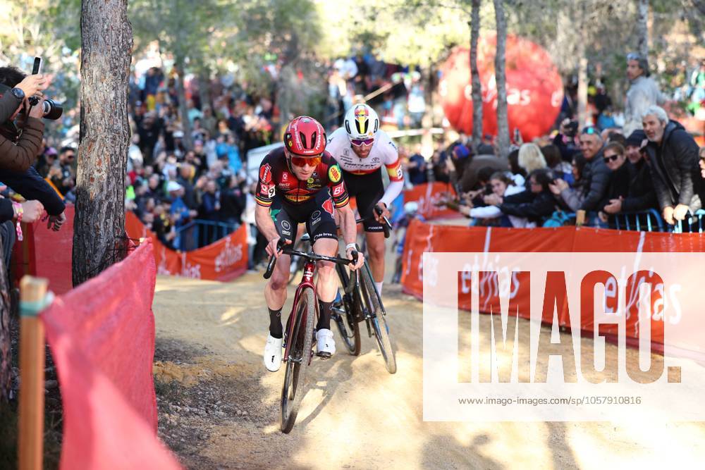 Belgian Michael Vanthourenhout pictured in action during the men s elite race at the cyclocross cycling event in Benidorm, Spain, , stage 12 14 in the UCI World Cup competition. DAVIDxPINTENS x110722368x