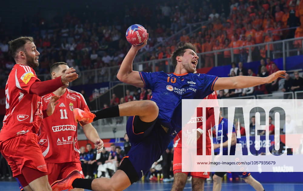 Lars Kooij from Netherlands during IHF World Championship, WM, Weltmeisterschaft match between Netherlands and Hungary in Varazdin, Croatia, January 19 2025. IMAGO PETR STOJANOVSKI
