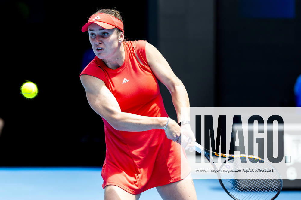 MELBOURNE, VIC - JANUARY 20: Elina Svitolina of Ukraine in action during Round 4 of the 2025 Australian Open on January 20 2025, at Melbourne Park in Melbourne, Australia. (Photo by Jason Heidrich Icon Sportswire) TENNIS: JAN 20 Australian Open Icon250120018