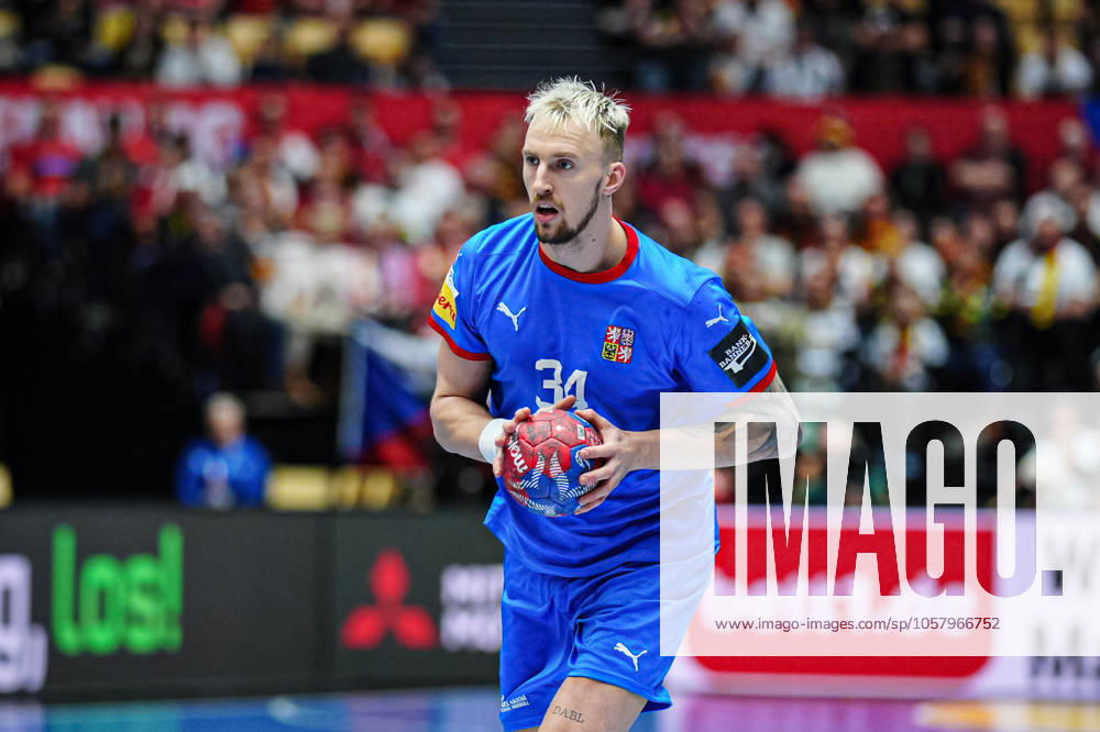 Dominik Solak Czech Republic, 34 DEN, Germany vs. Czech Republic, Handball, IHF World Championship 2025, Group A, Matchday 3, 19 01 2025 DEN, Germany vs. Czech Republic, Handball, IHF World Championship 2025, Group A, Matchday 3, 19 01 2025 Herning