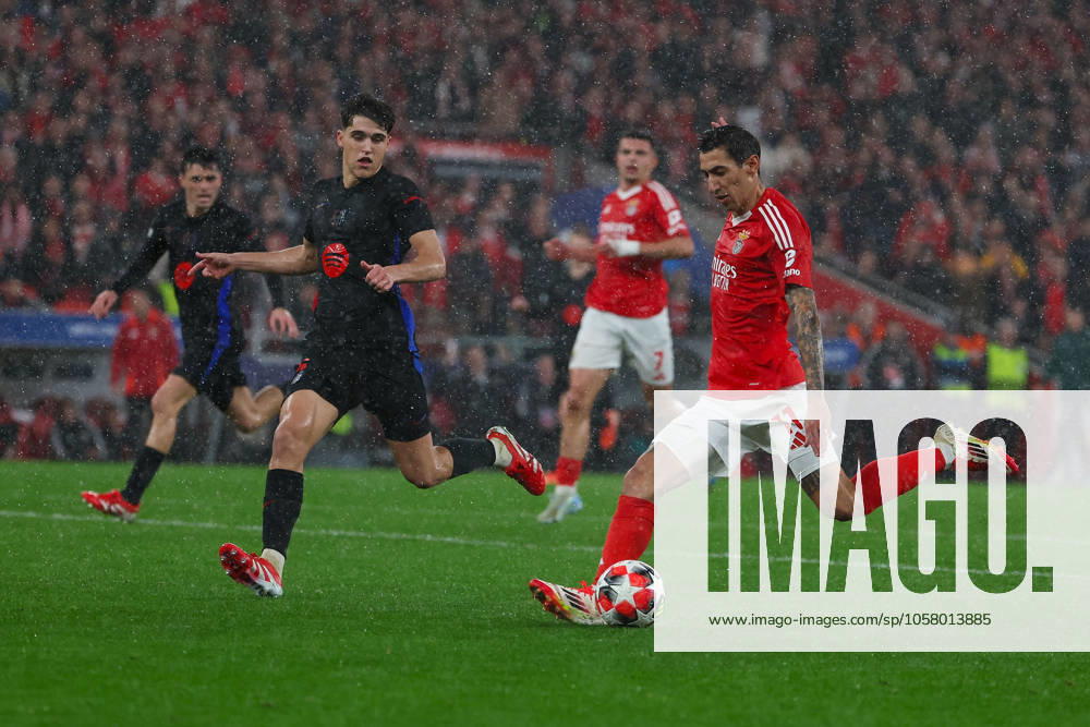 Portugal, Estadio do SL Benfica Lisbon 21 January 2025 Uefa Champions League phase 2024 25 Matchday 7, S L Benfica FC Barcelona v l , goal by Angel di Maria S L Benfica