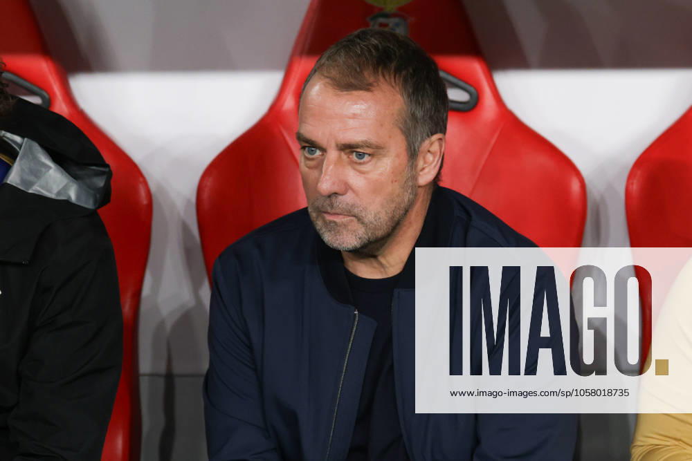 Portugal, Estadio do SL Benfica Lisbon 21 January 2025 Uefa Champions League phase 2024 25 Matchday 7, S L Benfica FC Barcelona v l Coach Hansi Flick FC Barcelona Theme photo, Theme picture, Symbol photo, Symbol image, Stock photo
